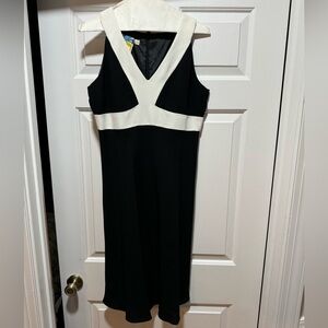 Evan-Picone - Black/White (Size 6) Formal Dress